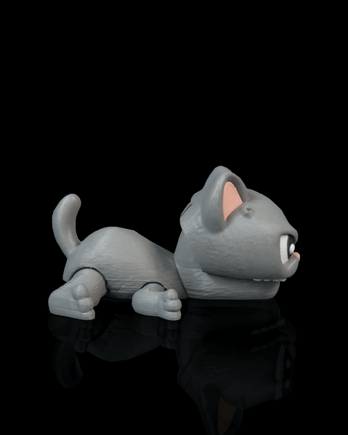 Bitty Pounce – 3D Printed Kitten Finger Fidget Toy