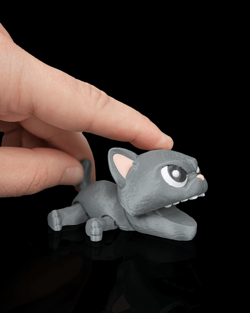 Bitty Pounce – 3D Printed Kitten Finger Fidget Toy