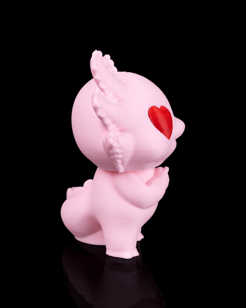 Heartfelt Axolotl – 3D Printed Axolotl Figurine