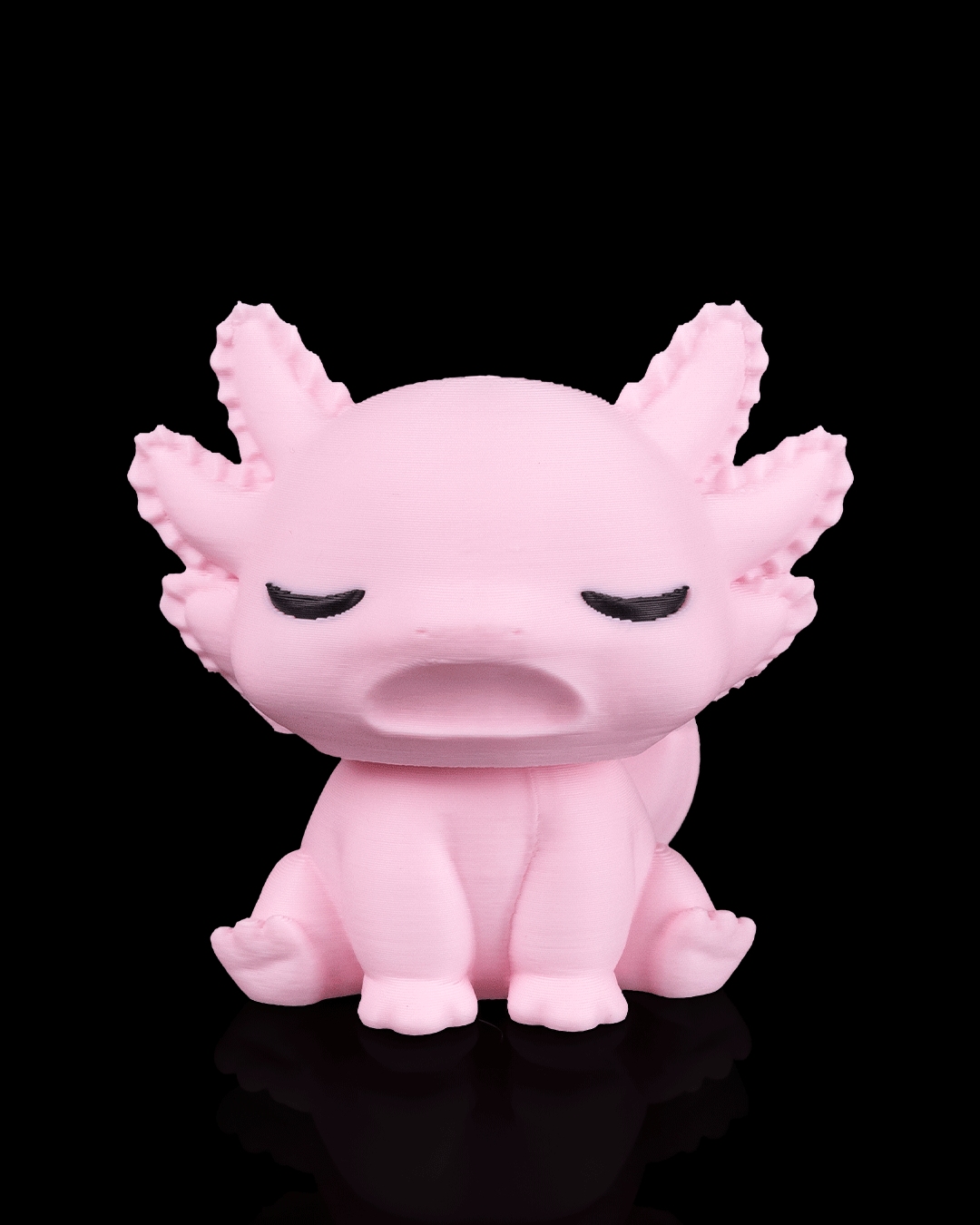 Sleepy Axolotl – 3D Printed Axolotl Figurine