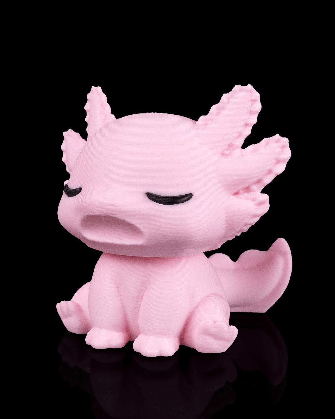 Sleepy Axolotl – 3D Printed Axolotl Figurine