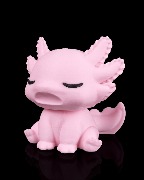 Sleepy Axolotl – 3D Printed Axolotl Figurine