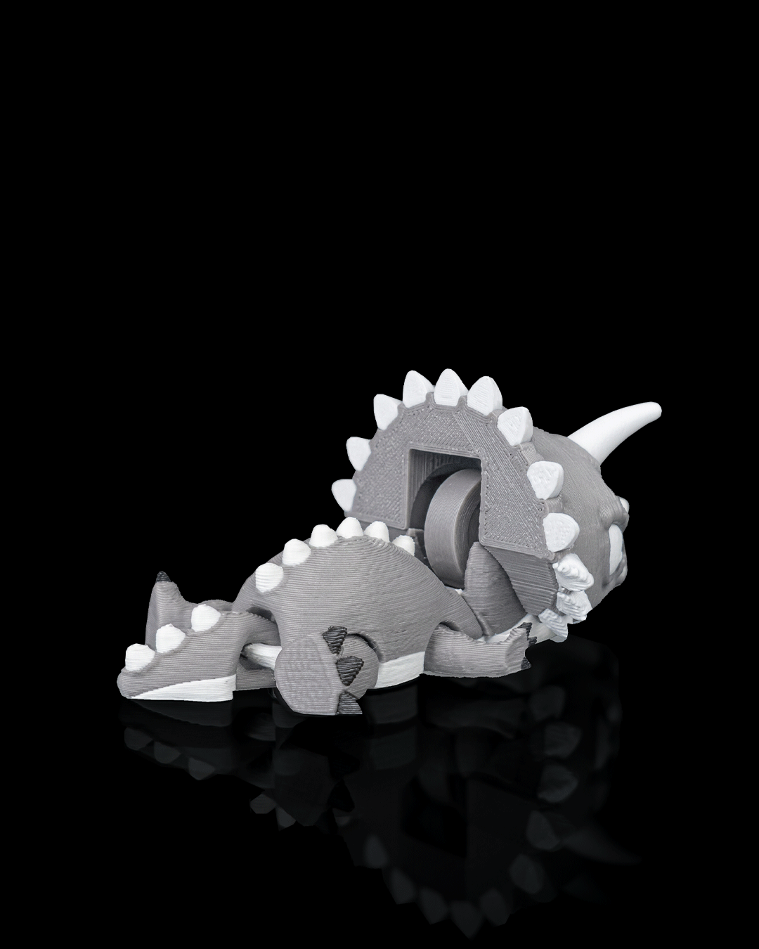 Tri Snap – 3D Printed Triceratops Finger Fidget Toy