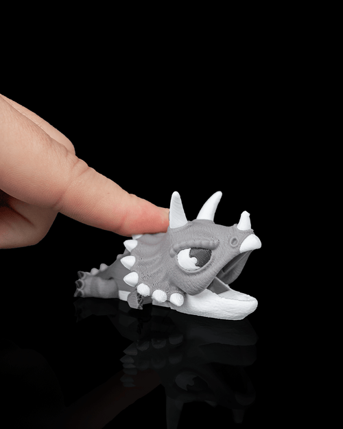 Tri Snap – 3D Printed Triceratops Finger Fidget Toy