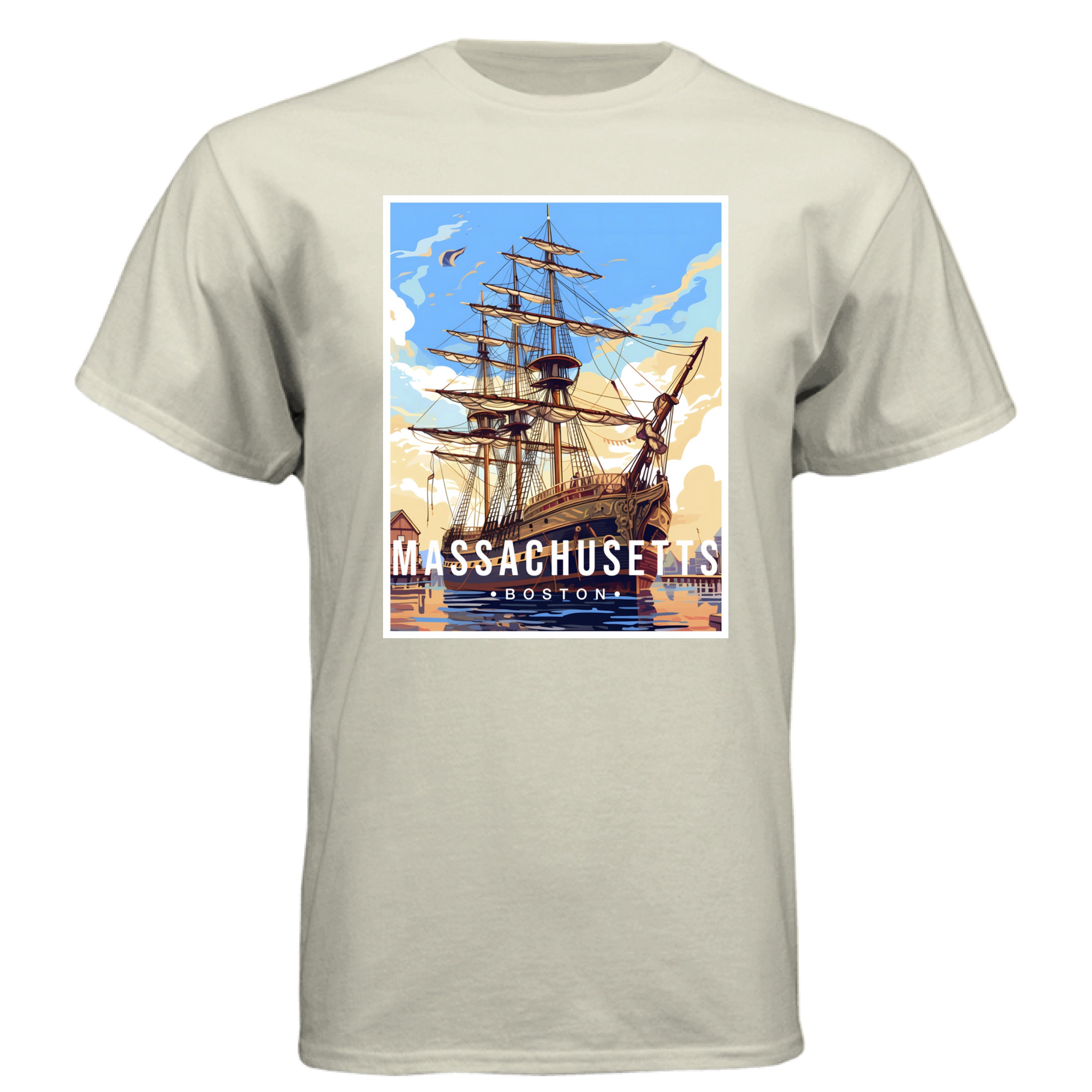 Massachusetts graphic t