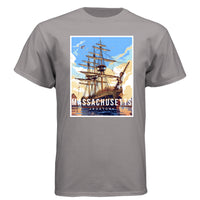Massachusetts graphic t