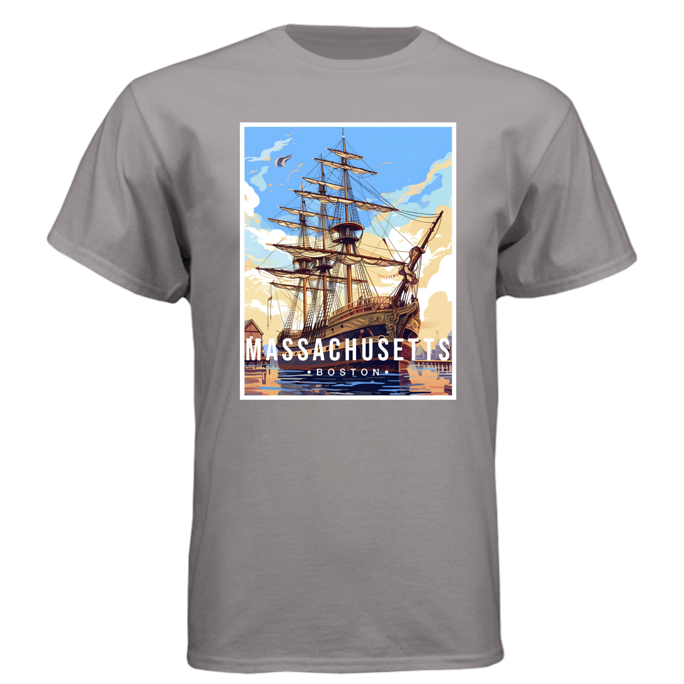 Massachusetts graphic t
