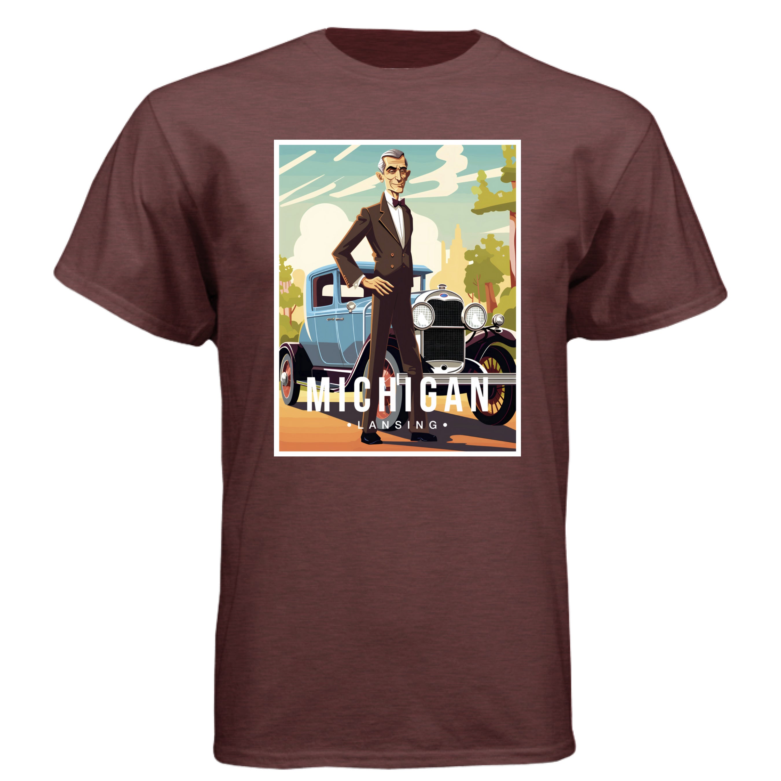 Heather Maroon - FRONT