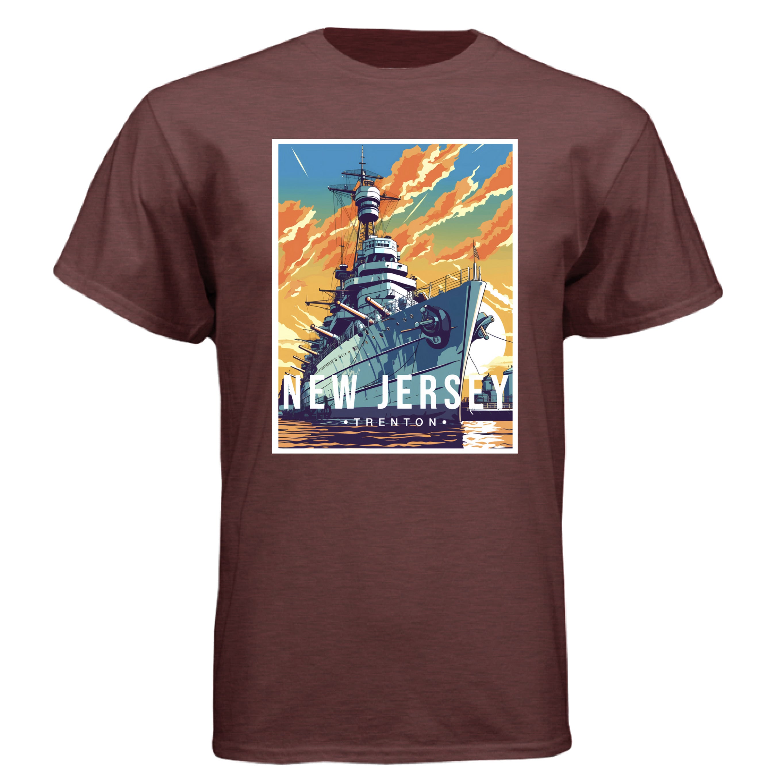 Heather Maroon - FRONT