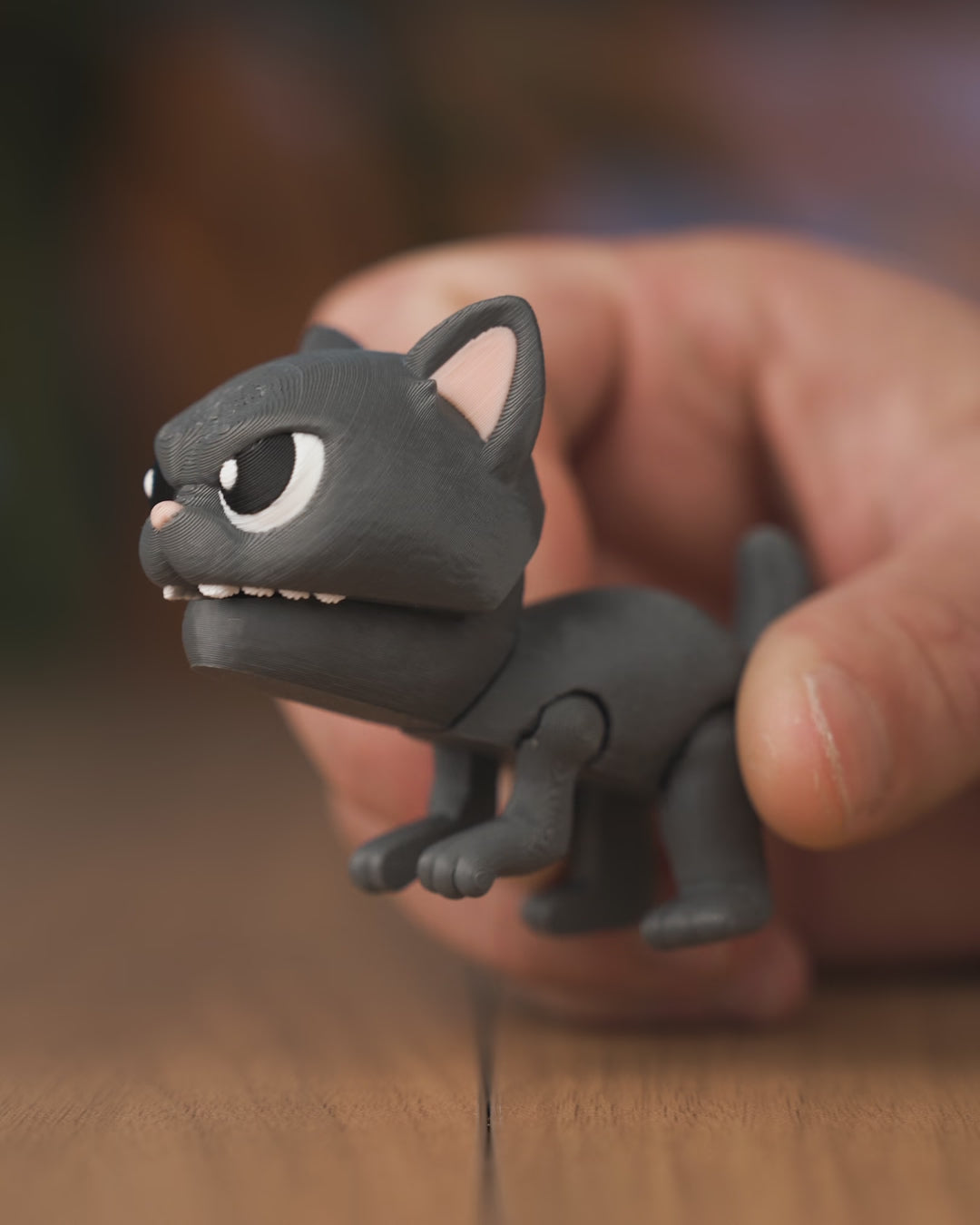 Bitty Pounce – 3D Printed Kitten Finger Fidget Toy