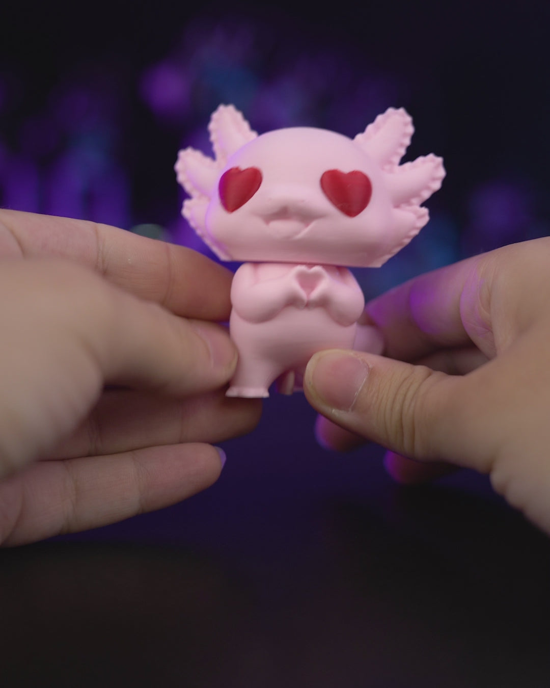 Heartfelt Axolotl – 3D Printed Axolotl Figurine
