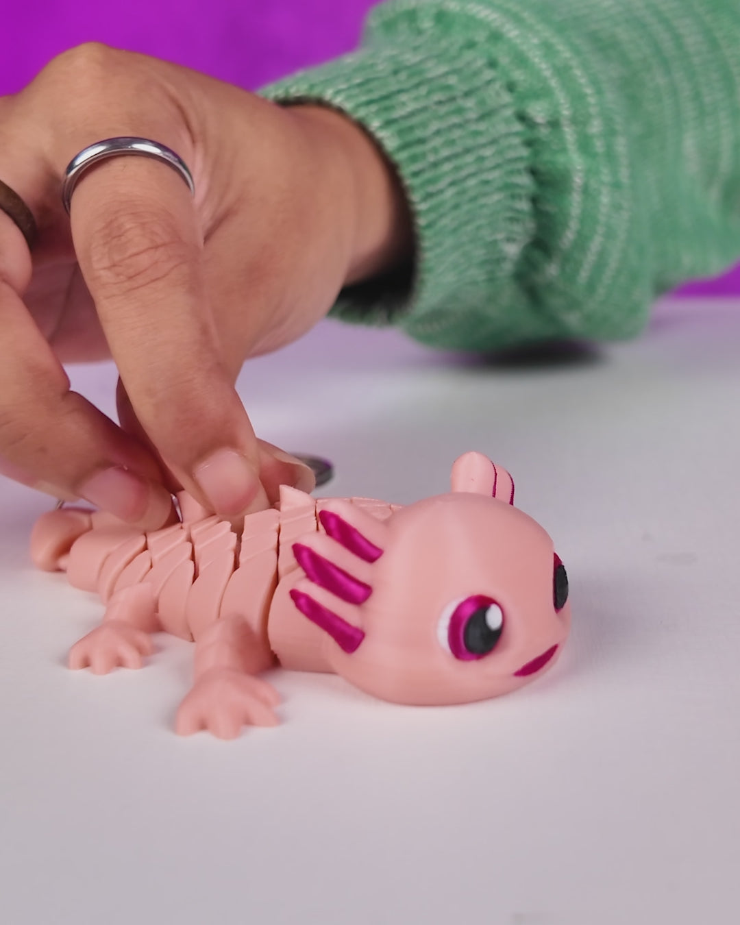 Ashley the Axolotl – 3D Printed Axolotl